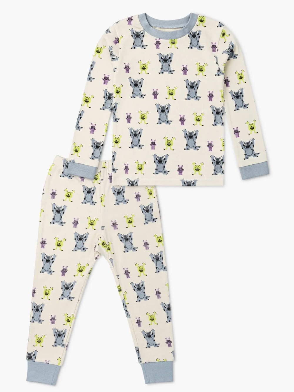 Monica + Andy Monsters Inc Pajamas 2T 3T 4T Organic Cotton NWT